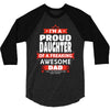 proud daughter dad 3/4 Sleeve Shirt