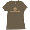vegetarian Ladies Fitted T-Shirt