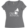 old school Women's Triblend Scoop T-shirt