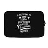 drink wine &amp; watch christmas movies Laptop sleeve