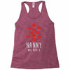 nanny was here Racerback Tank