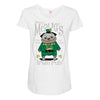 pug irish pub snorty mcpug's Maternity Scoop Neck T-shirt