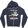 i speak fluent sarcazm Zipper Hoodie