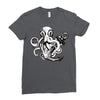 pirate octopus Ladies Fitted T-Shirt