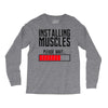 new installing muscle Long Sleeve Shirts