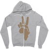 peace to africa Zipper Hoodie