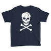skull and crossbones pirate neon Youth Tee