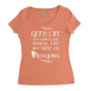 geek life Women's Triblend Scoop T-shirt