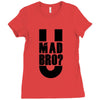 u mad bro Ladies Fitted T-Shirt