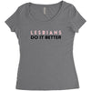 Lesbians Do It Better Women's Triblend Scoop T-shirt