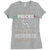 pisces christmas ugly sweater Ladies Fitted T-Shirt