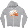 i give zero fox Zipper Hoodie
