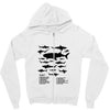 shark chart Zipper Hoodie