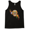 women's sugar skull purple Tank Top