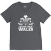 come on wales funny nations rugby V-Neck Tee