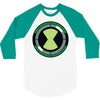omnitrix symbole ben10 3/4 Sleeve Shirt