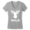 wild animal funny Women's V-Neck T-Shirt