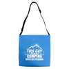 This Guy Loves Camping With His Friend Adjustable Strap Totes