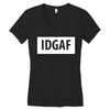 idgaf Dua Lipa Women's V-Neck T-Shirt