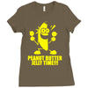 peanut butter jelly time banana Ladies Fitted T-Shirt