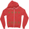 jake paul ugly christmas Zipper Hoodie