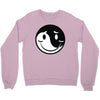 yin yang smiley Crewneck Sweatshirt