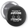 Awesome Stepmom Looks Like Pin-back button