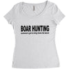 boar hunting tex Women's Triblend Scoop T-shirt