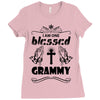I Am One Blessed Grammy Ladies Fitted T-Shirt