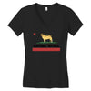 colifornia republic parody pugfornia republic Women's V-Neck T-Shirt