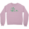 thc pot leaf molecule Crewneck Sweatshirt