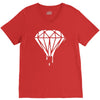 dripping diamond logo V-Neck Tee