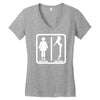 your girlfriend vs my girlfriend funny pub jokr  impress your friends! Women's V-Neck T-Shirt