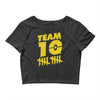 team 10  gold Crop Top
