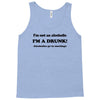 im not an alcoholic im a drunk t shirt x large funny beer pong keg par Tank Top