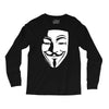 v per vendetta face film horror cinema&amp;tv Long Sleeve Shirts