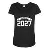 class of 2027 novelty high school elementary Maternity Scoop Neck T-shirt