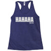 hahaha fu%k you Racerback Tank