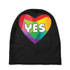 Yes Lgbt Heart Baby Beanies
