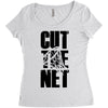 cut the net Women's Triblend Scoop T-shirt