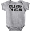 kale yeah i'm vegan Baby Bodysuit
