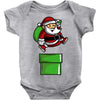 santa jumps Baby Onesie