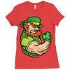happy saint patrick day Ladies Fitted T-Shirt
