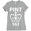 british pint funny Ladies Fitted T-Shirt