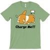 corgi cute puppy low battery charge me T-Shirt