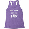 the janoskians dogs gonna bark Racerback Tank