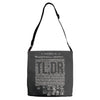 political illiteracy Adjustable Strap Totes