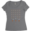 space ni invaders Women's Triblend Scoop T-shirt
