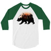 Bear Adventure With Rose 3/4 Sleeve Shirt