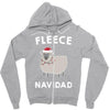 fleece navidad Zipper Hoodie